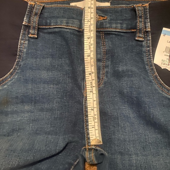 Mango Maternity Skinny Blue Jeans Mid Rise New Size 6 - Picture 7 of 11